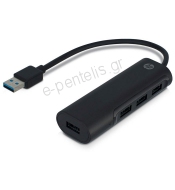 USB 3.0 Hub, 4 θυρών σε μαύρο χρώμα-HP USB A to USB A Hub